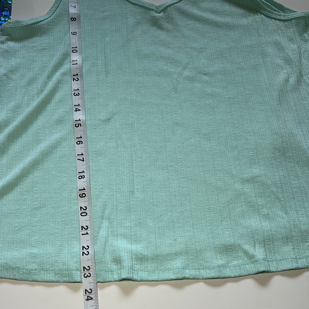 SO Green Ribbed Tank Top - Picture 6 of 7